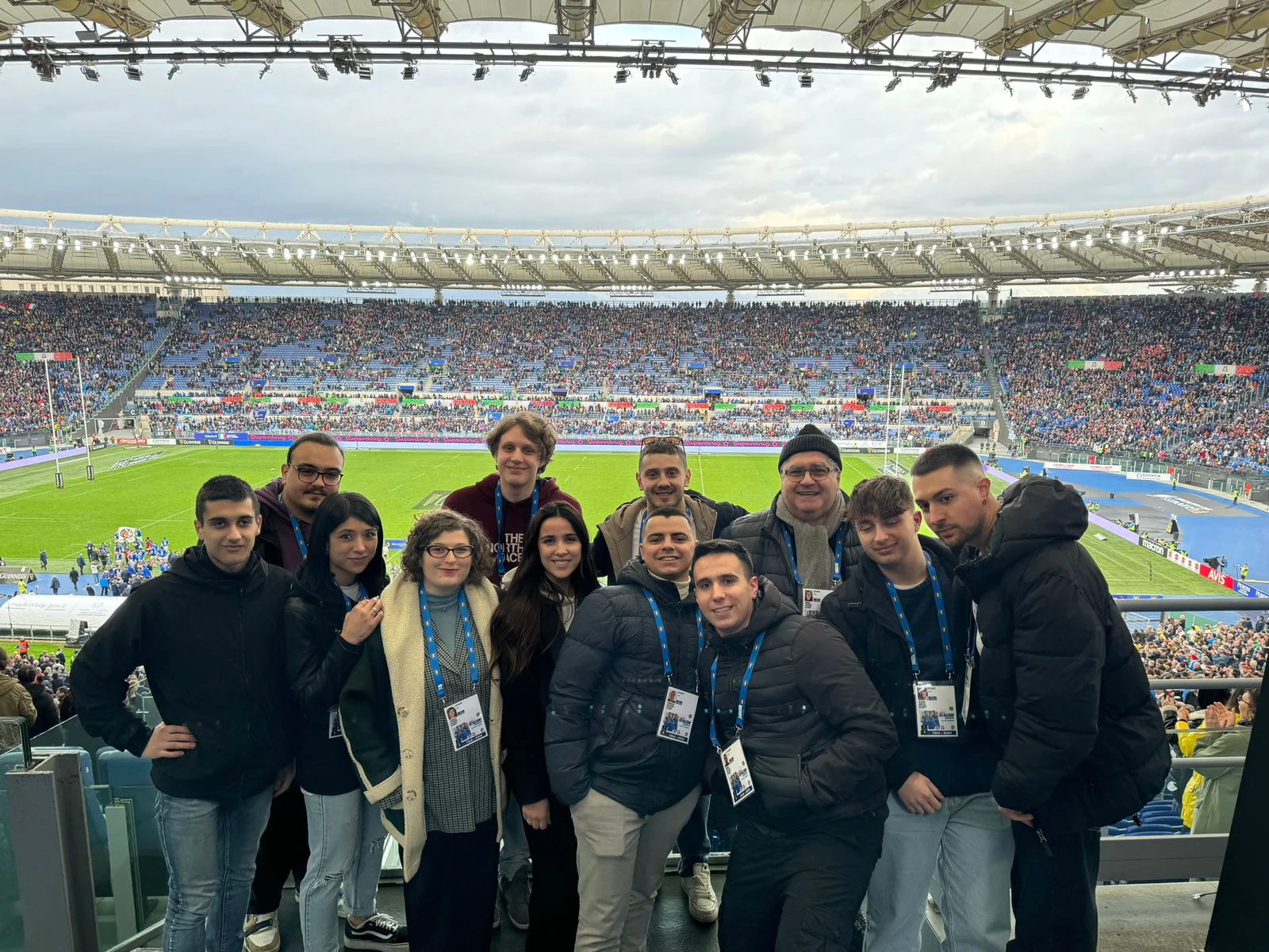 L’Academy del Giornalismo della Scuola Umbra di Amministrazione Pubblica al Guinness Sei Nazioni 2024 di Rugby