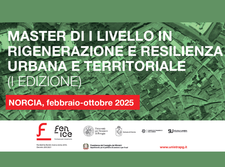 Progetto Fenice | Master in Rigenerazione e Resilienza Urbana e Territoriale